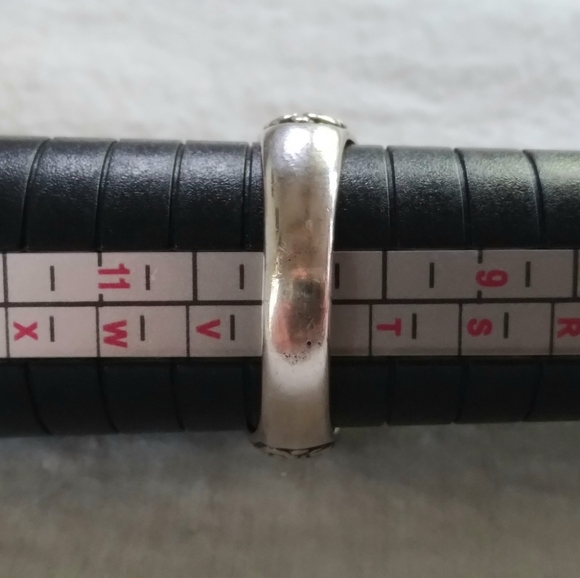 artisan sterling silver serpent ring with 1ct emerald - Picture 5 of 6